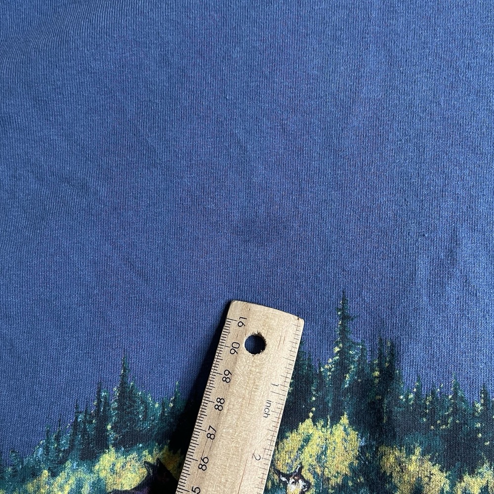 Vintage 1990s IC Habitat T Shirt Nature Tee Men's XL Blue Vtg 90s Casual AOP - Picture 5 of 11